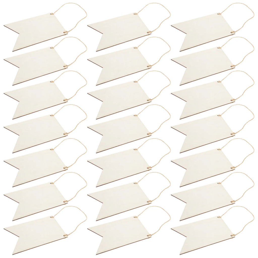 36Sets Unfinished Wooden Plaques Blank Wood Craft Supplies DIY