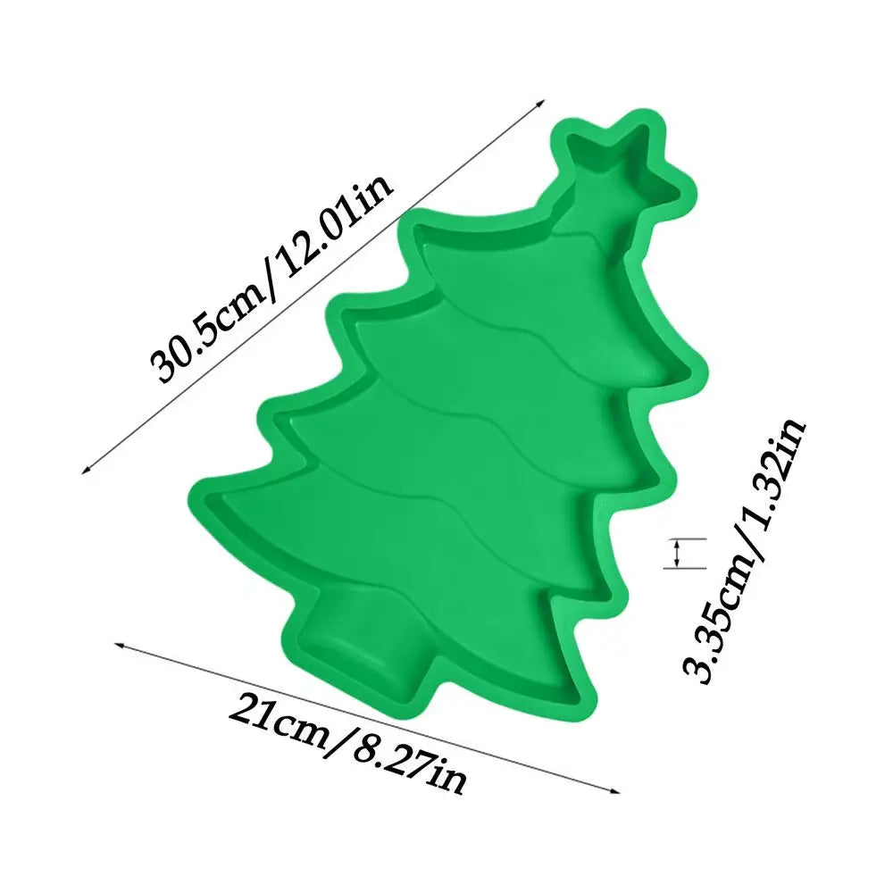 Christmas Tree Cake Pan Food Grade Flexible Holiday Moulds Chocolate