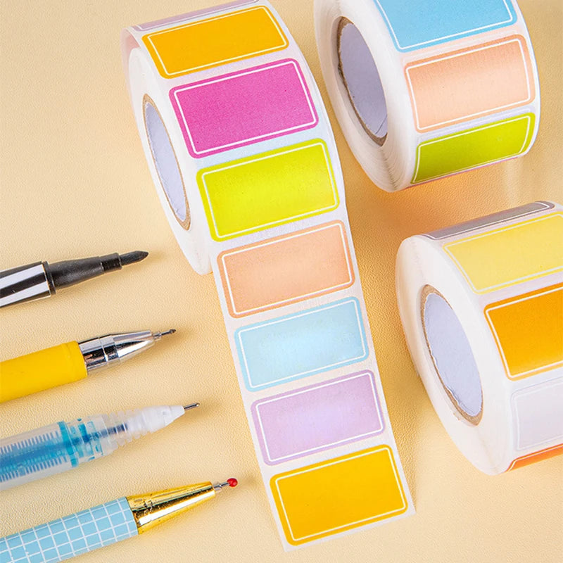 Waterproof Colored Labels Stickers Color-Coding Removable Labels Solid Colors Tags for Inventory Address File Classification Zpaxo