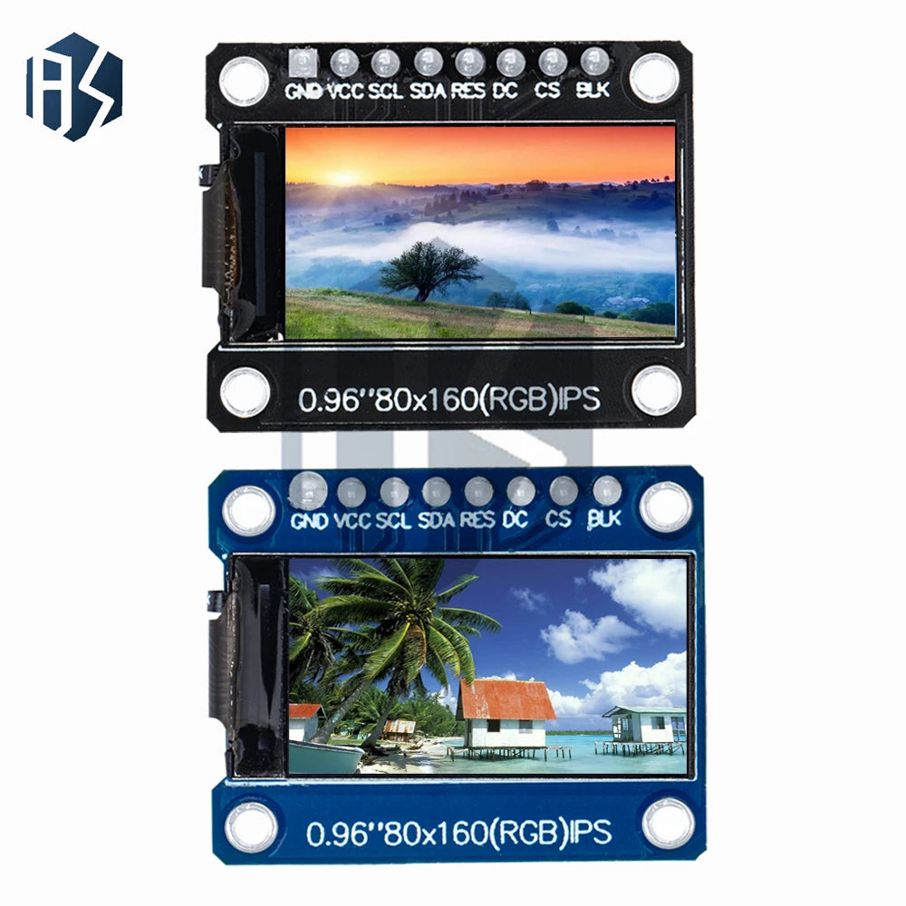 0 96 IPS SPI LCD Module ST7735 Driver IC 80 160 HD 65K Full Not OLED Zpaxo