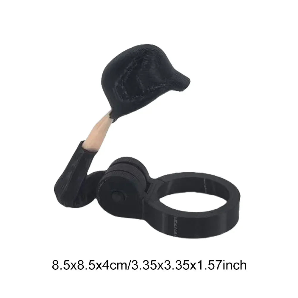 1- Soldier Salute Beer Bottle Helmet Dustproof Topper Creative Cap Zpaxo