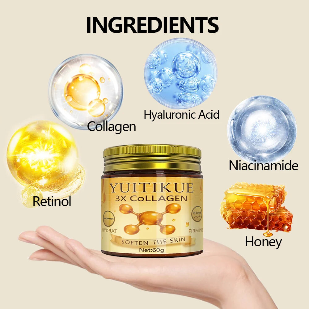 YUITIKUE Collagen Lifting Face Cream – Anti-Wrinkle & Brightening Collagen Face Cream Zpaxo