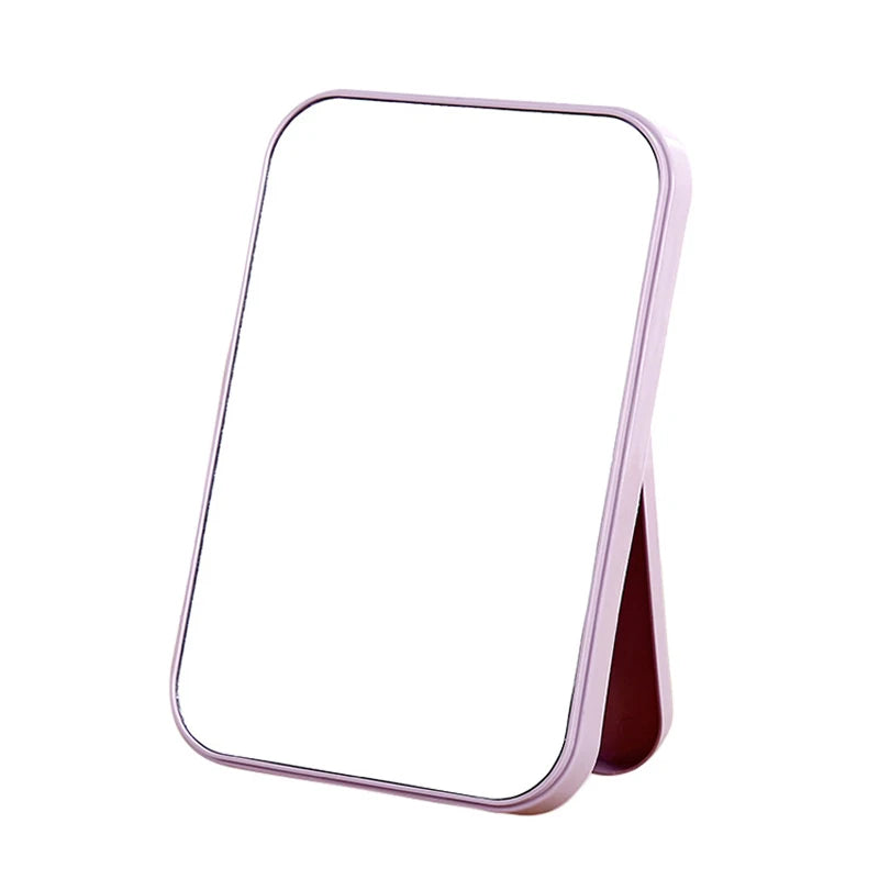 Portable Folding Cosmetic Mirror Desktop Makeup Bedroom Decorative