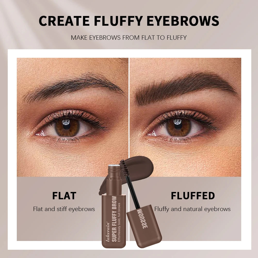 Superfluff Volumizing Brow Mousse Tint for Eyebrows Tinted Brow Gel Brown Long Lasting Waterproof Eyebrow Tattoo Dye Cosmetics Zpaxo