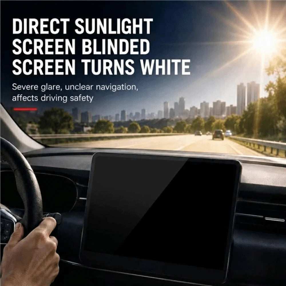 Adjustable Car Sun Visor Heat Resistant Rotating Panel Navigation Zpaxo