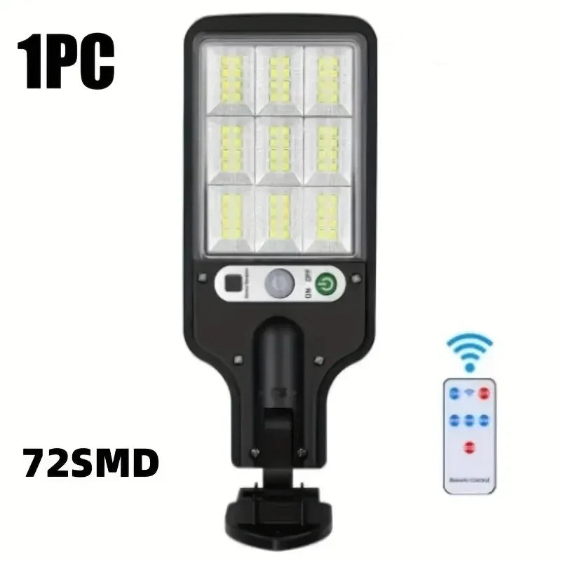 108 COB Solar Street Lamp – Motion Sensor, 3 Modes, Remote