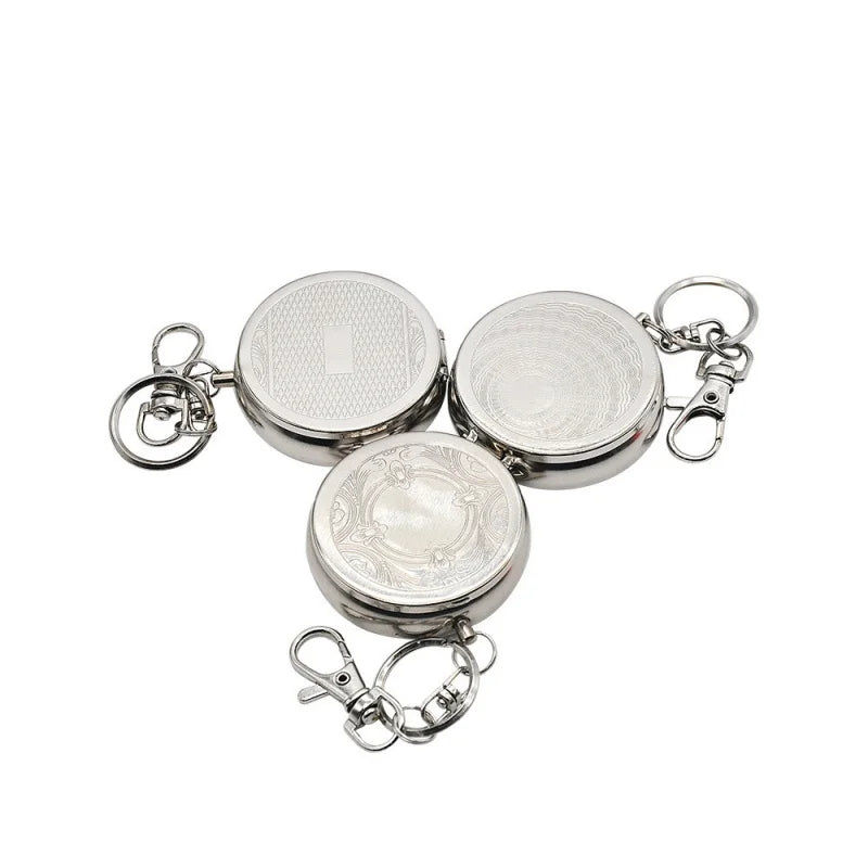 Portable ashtray Pocket watch model Metal ashtray key chain model mini ashtray Zpaxo