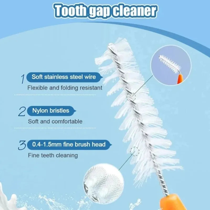 Interdental Brushes 20-Pack – Braces & Tooth Gap Cleaner Interdental Brush Zpaxo