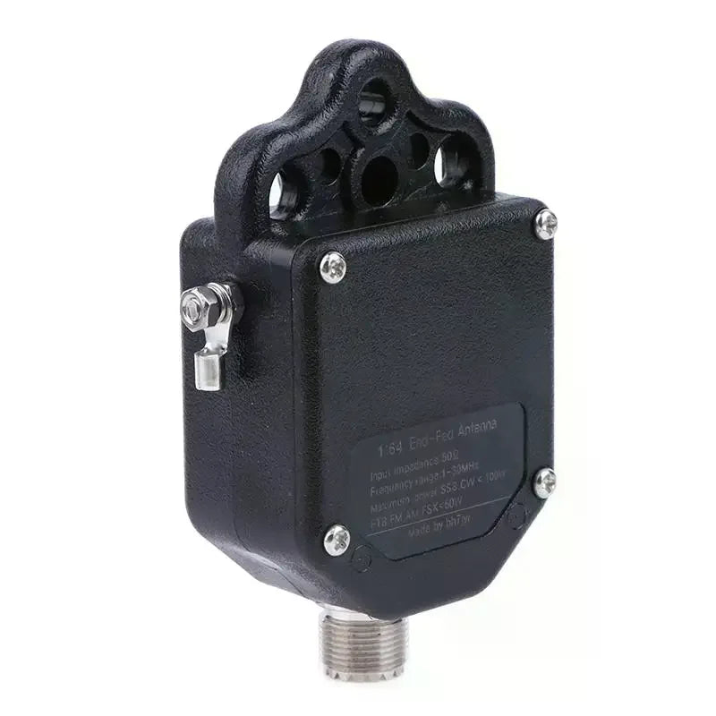 Black 1 64 Balun End Fed Antenna 4-Band 8-Band Portable HF 100W Power Zpaxo