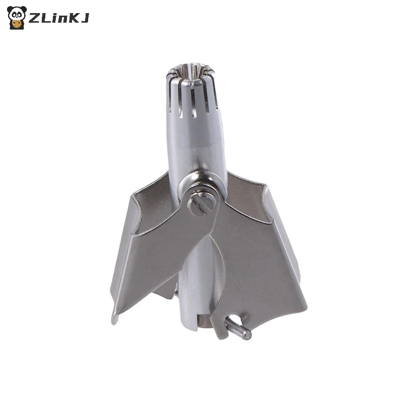 ▶1PCS Men's Stainless Steel Nose Hair Trimmer Manual Nose Hair Cleaner Washable Portable Ear Hair Removal Clipper Cutting Tool Zpaxo