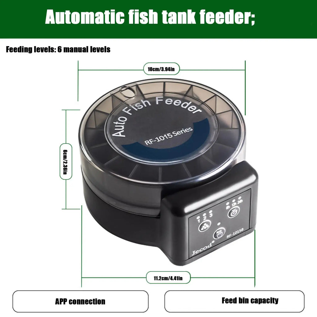 Aquarium Auto Feeder Airtight Feeding Station Bowl Automatic Fish
