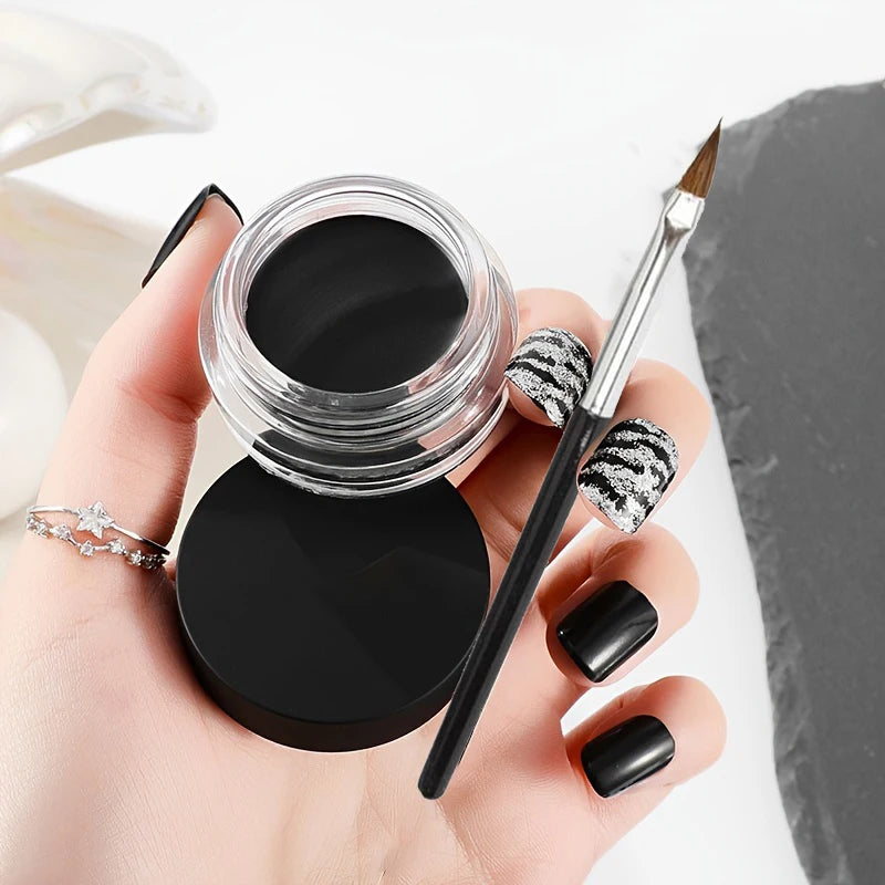 Black Eyeliner Cream Waterproof Beauty Cosmetics Long Lasting Gel