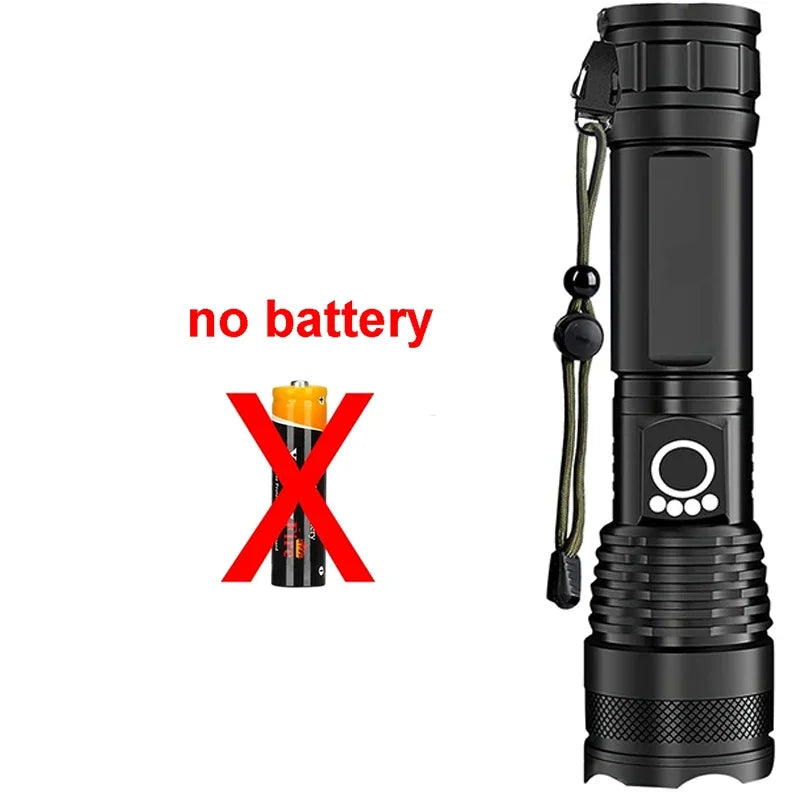 P50 LED Tactical Flashlight | Rechargeable Zoomable Torch
