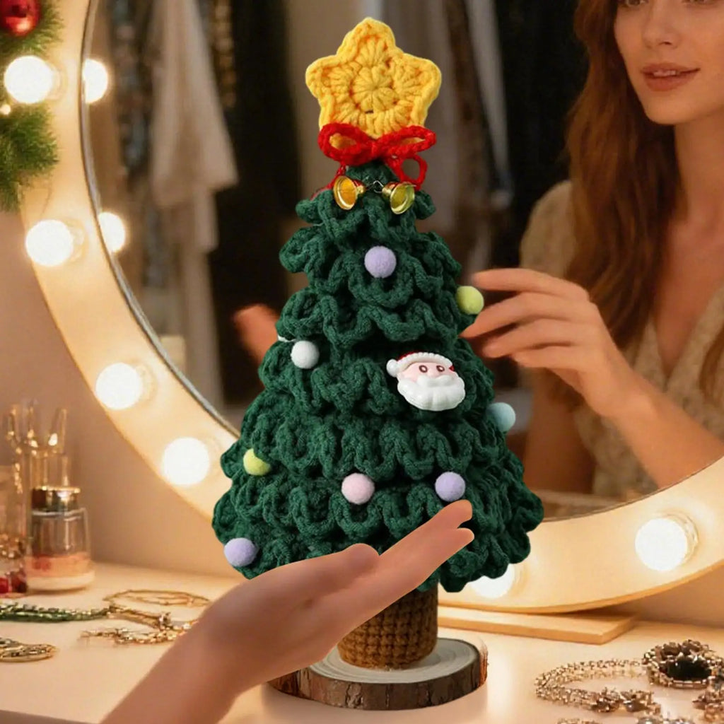 Christmas Tree 7-Layer Gradient Colors Knitting Crochet Holiday