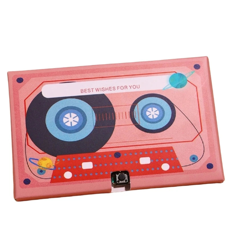Message Recorder Cassette Recording Voice Tape Greeting Card Handmade