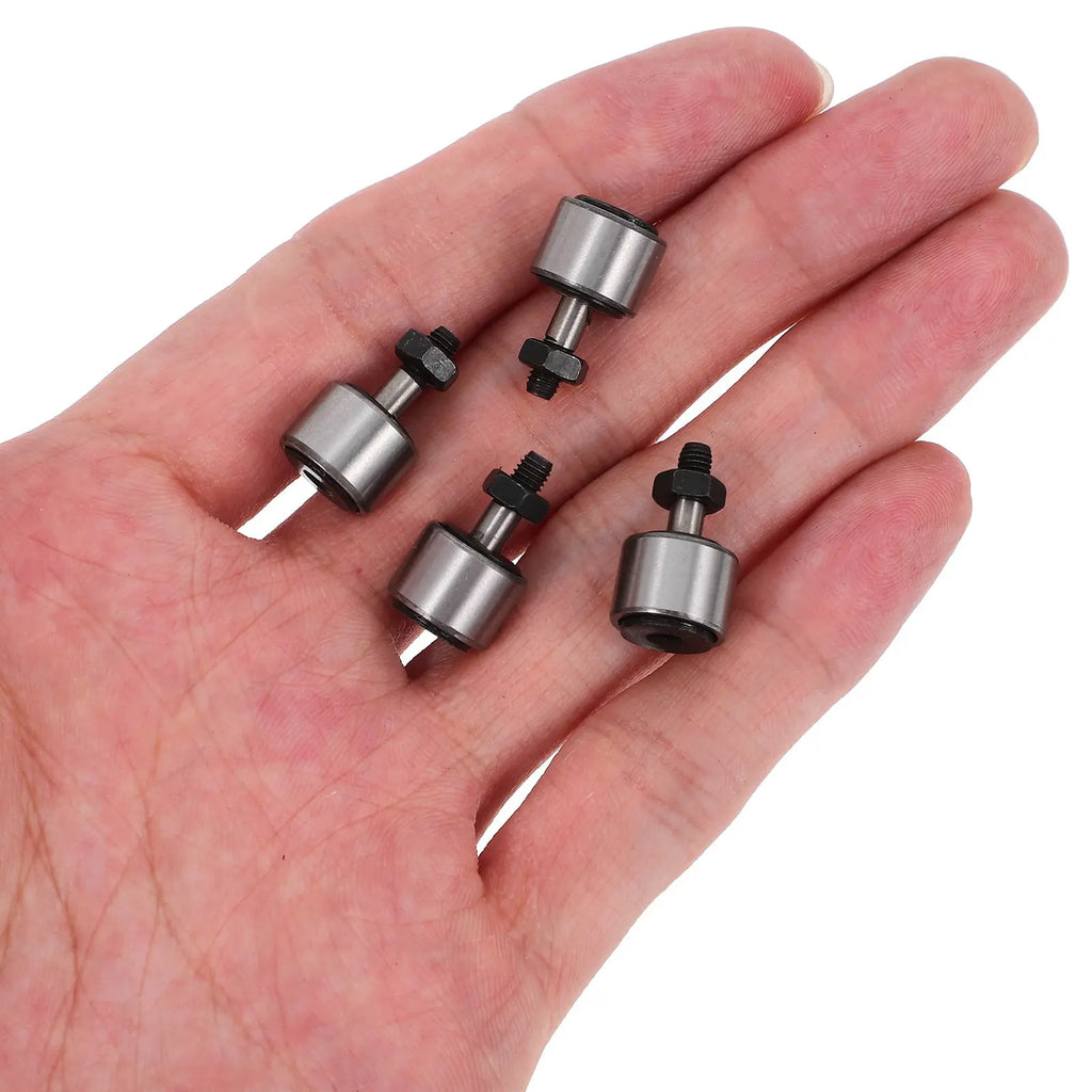 Bolted Cam Follower Bearing Steel Roller Needle Rigid Precision Cnc