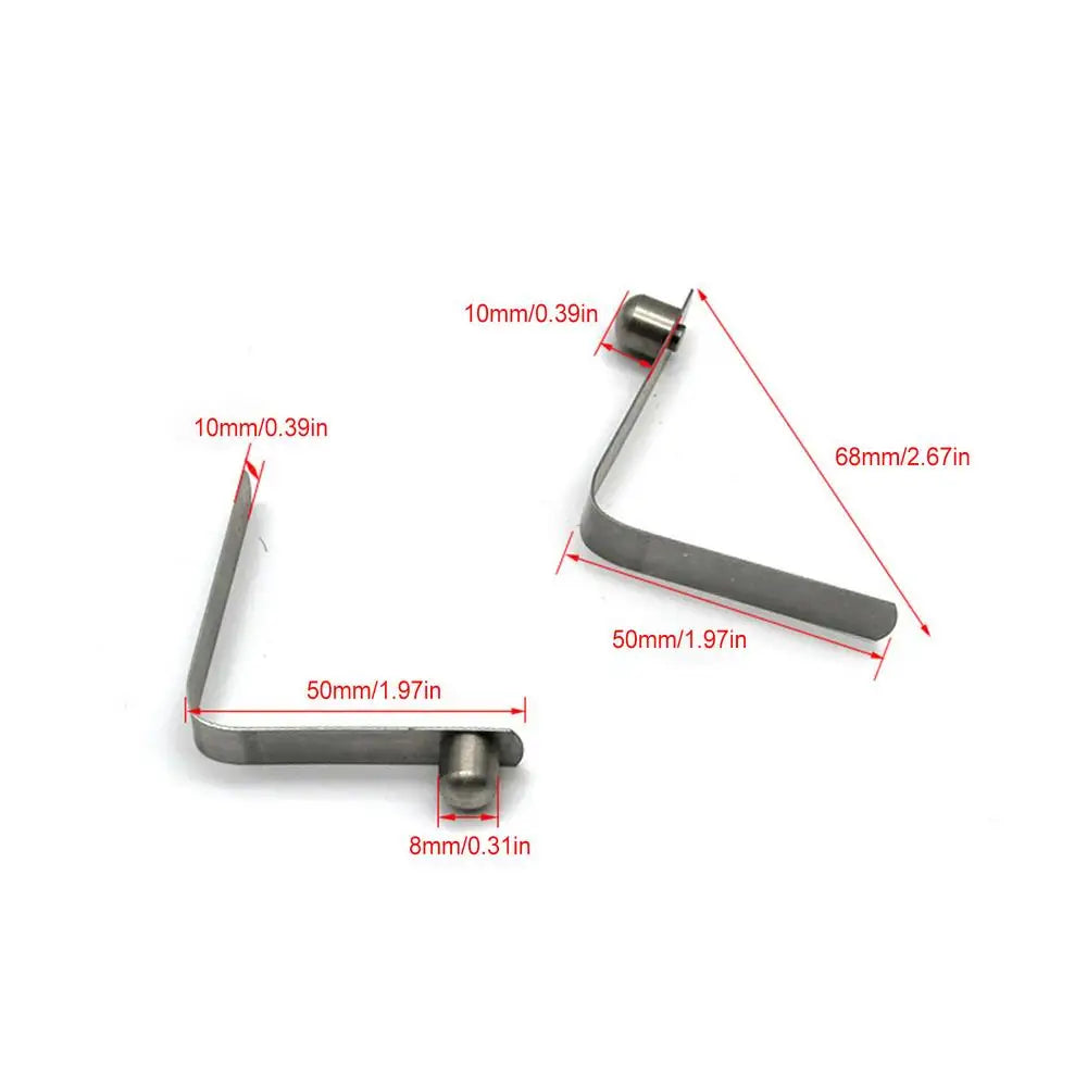 5-Pack V-Shape Spring Clips – Kayak Paddle & Tent Pole Clamps Outdoor Spring Clips Zpaxo 8mm