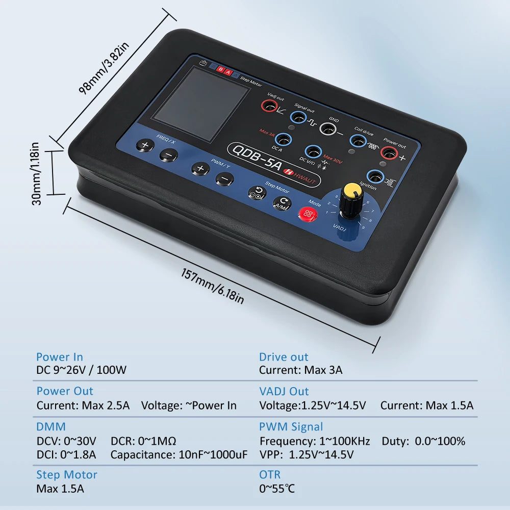 QDB4A QDB-5A Car Sensor Tester Oscilloscope PWM Drive Multimeter