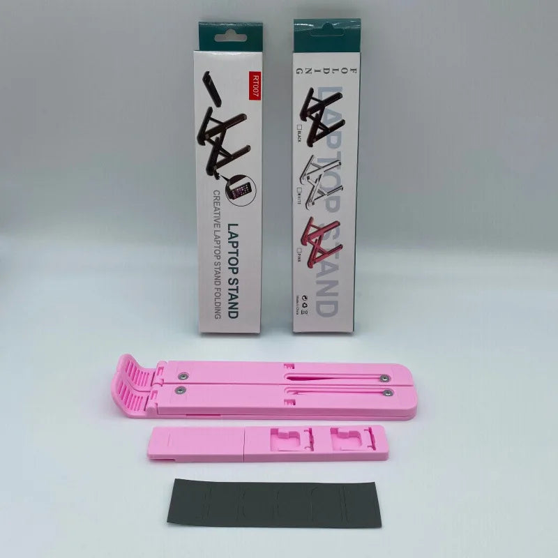 2-in-1 Adjustable Laptop Tablet Stand Phone Pen Holder Lightweight Zpaxo pink-1pc