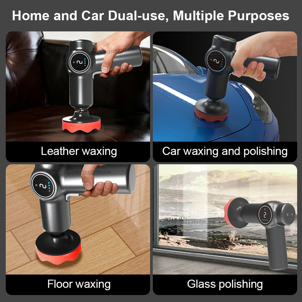 Car Polisher Wireless Handheld Polishing Waxing Machine 4000mAh