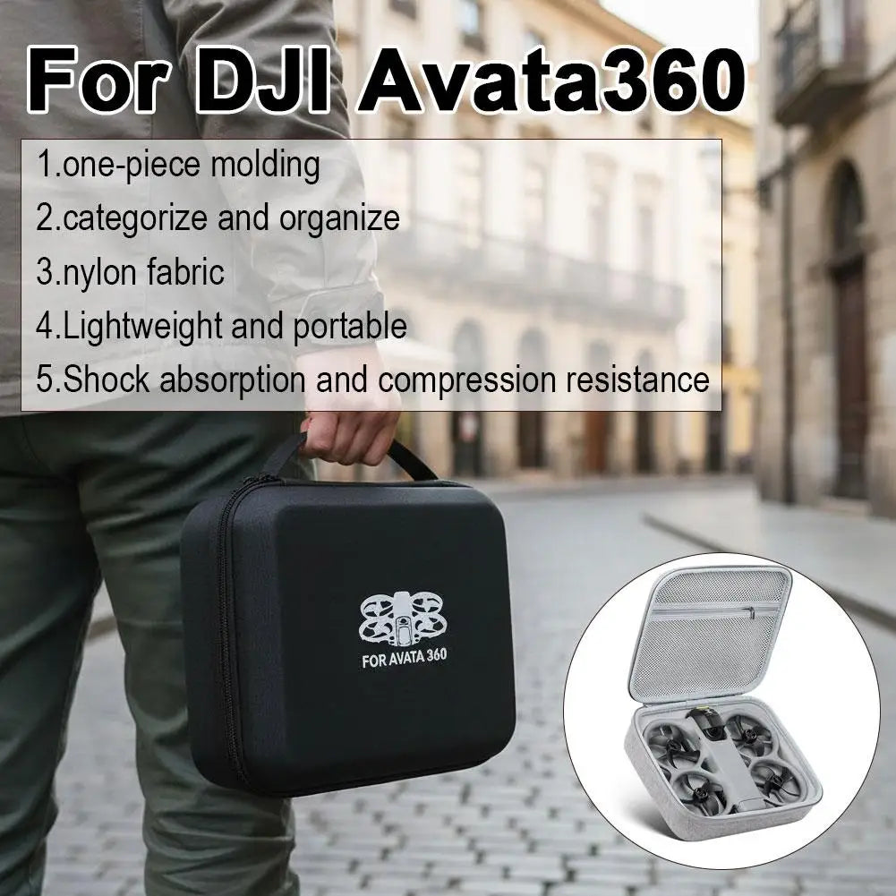 DJI Avata 360 Carrying Case – Nylon Drone Storage Bag Drone Carrying Case Zpaxo