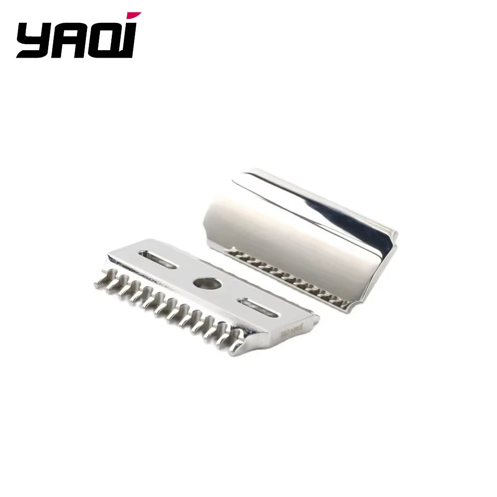 2026 Trending！YAQI Vostok 70OC 316 Stainless Steel Polished Dual Comb Safety Razor Head with 0.7mm Blade Gap Zpaxo SRH047-70OC