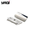 2026 Trending！YAQI Vostok 70OC 316 Stainless Steel Polished Dual Comb Safety Razor Head with 0.7mm Blade Gap Zpaxo SRH047-70OC