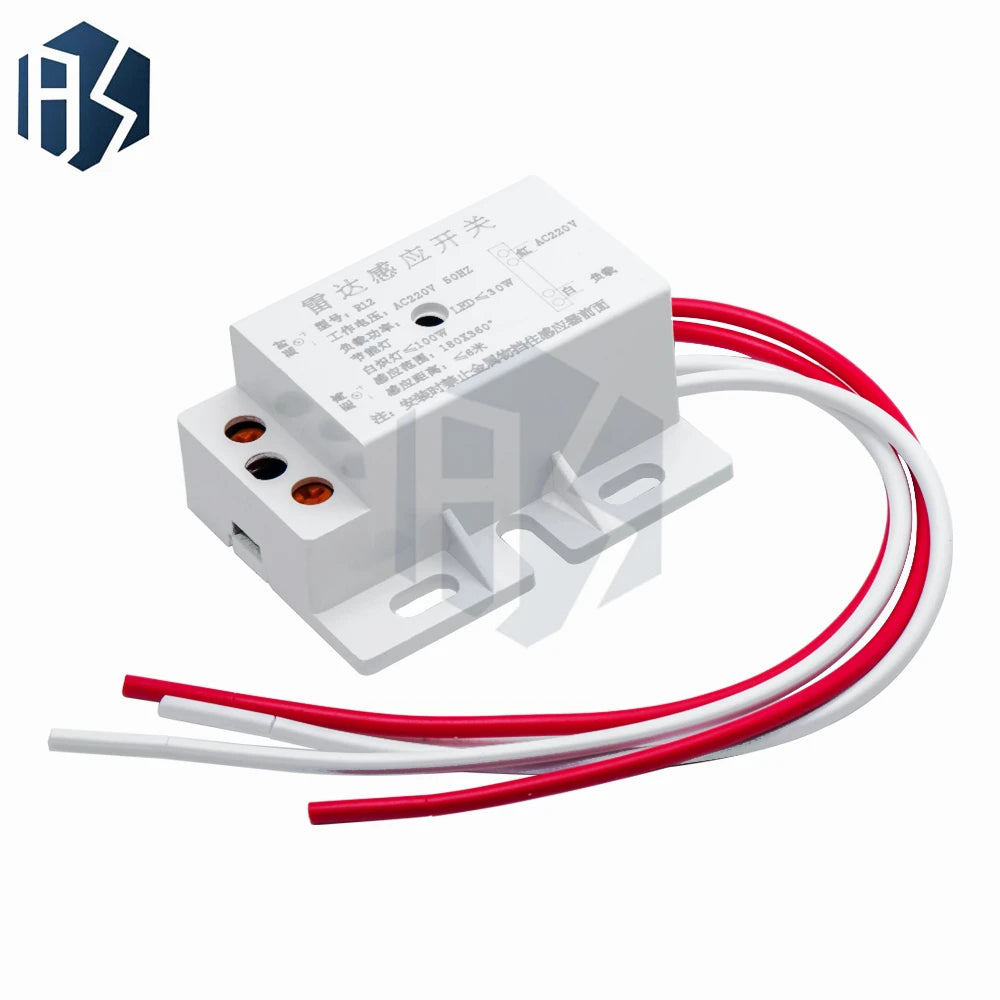 220V AC 50Hz Auto Infrared Sensor Switch PIR Microwave Radar Body Zpaxo