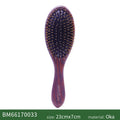 Custom Name Boar Bristle Hair Brush Women Detangling Hairbrush Hair Style Wood Comb Wet Dry Hair Scalp Brosse A Cheveux Bebe Zpaxo 1pc boar Brush B