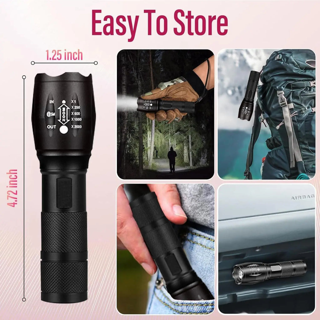 POCKETMAN 2-in-1 White & Amber LED Rechargeable Flashlight
