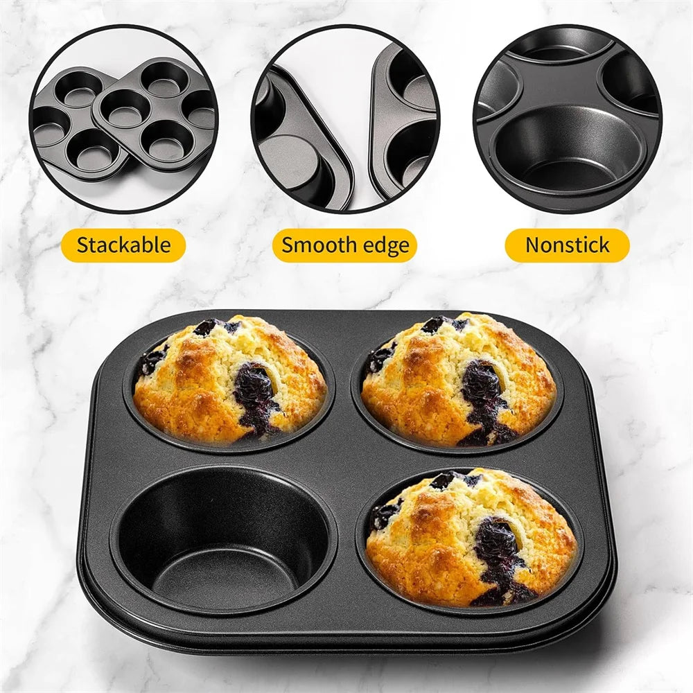 Air Fryer Muffin Pan Non-stick Small Oven Cupcake Baking Carbon Steel Zpaxo