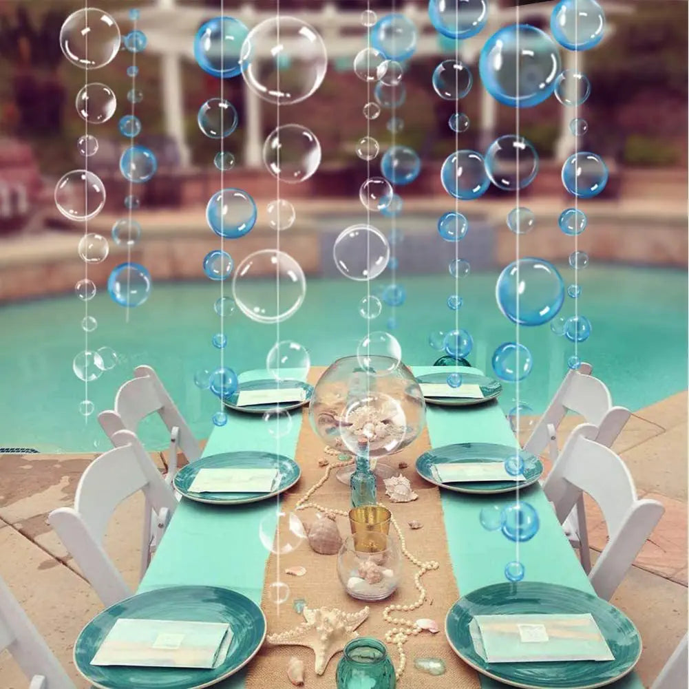 2M Colorful Bubble Garlands Ocean Themed Party Hanging Banner Under
