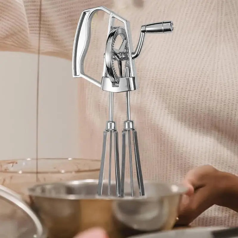 Hand Crank Egg Whisk Milk Mixer Cream Butter Blender Stiring Foam