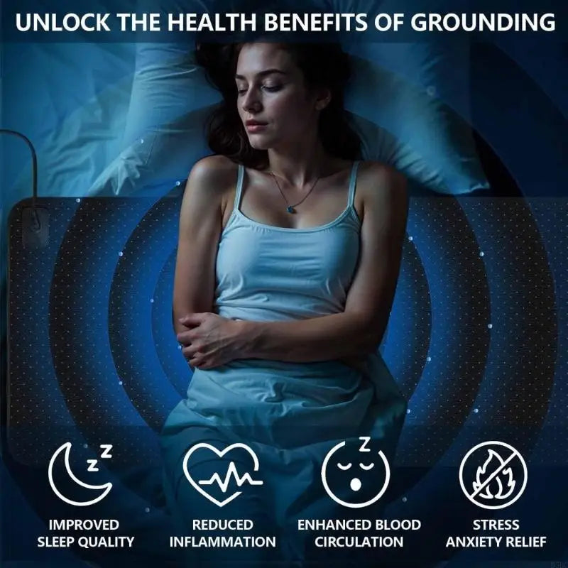 Conductives Bed Groundings Sheet PU Leather Enhances Sleep Comfort