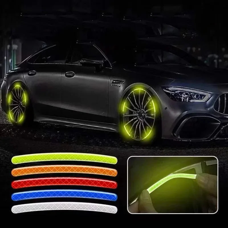 Reflective Wheel Rim Stickers – Car, Bike & Motorcycle