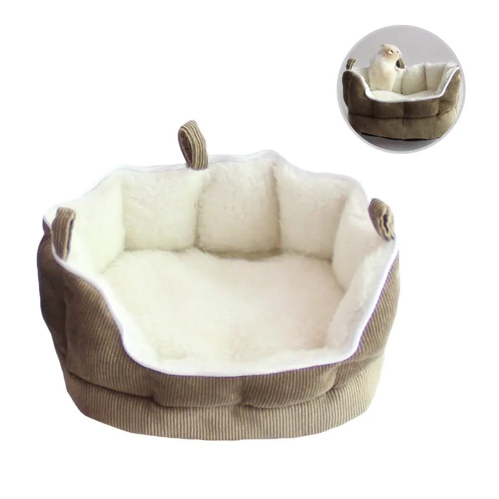 Small Pet Bed Hanging Cotton Sofa Cozy Sleeping Zipper Design Easy