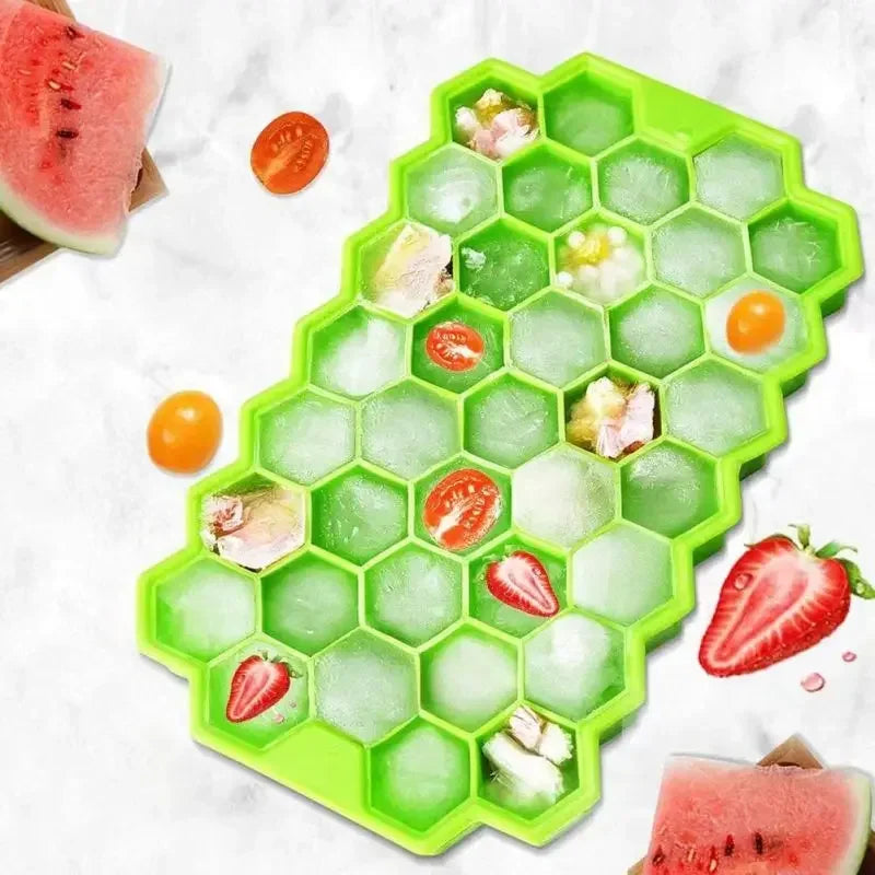 148 Grid Ice Cube Tray Silicone Mold Ice Cube Tray Mold Ice Cube Maker Non-toxic Durable Bar Pub Wine Blocks Maker Zpaxo