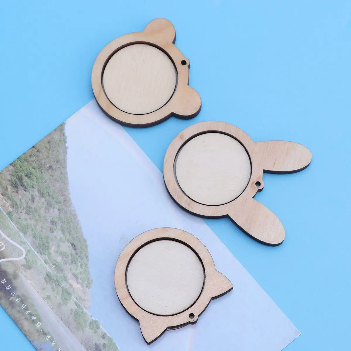 Mini Wooden Embroidery Hoops Eco-friendly Smooth Refined Wood Cross