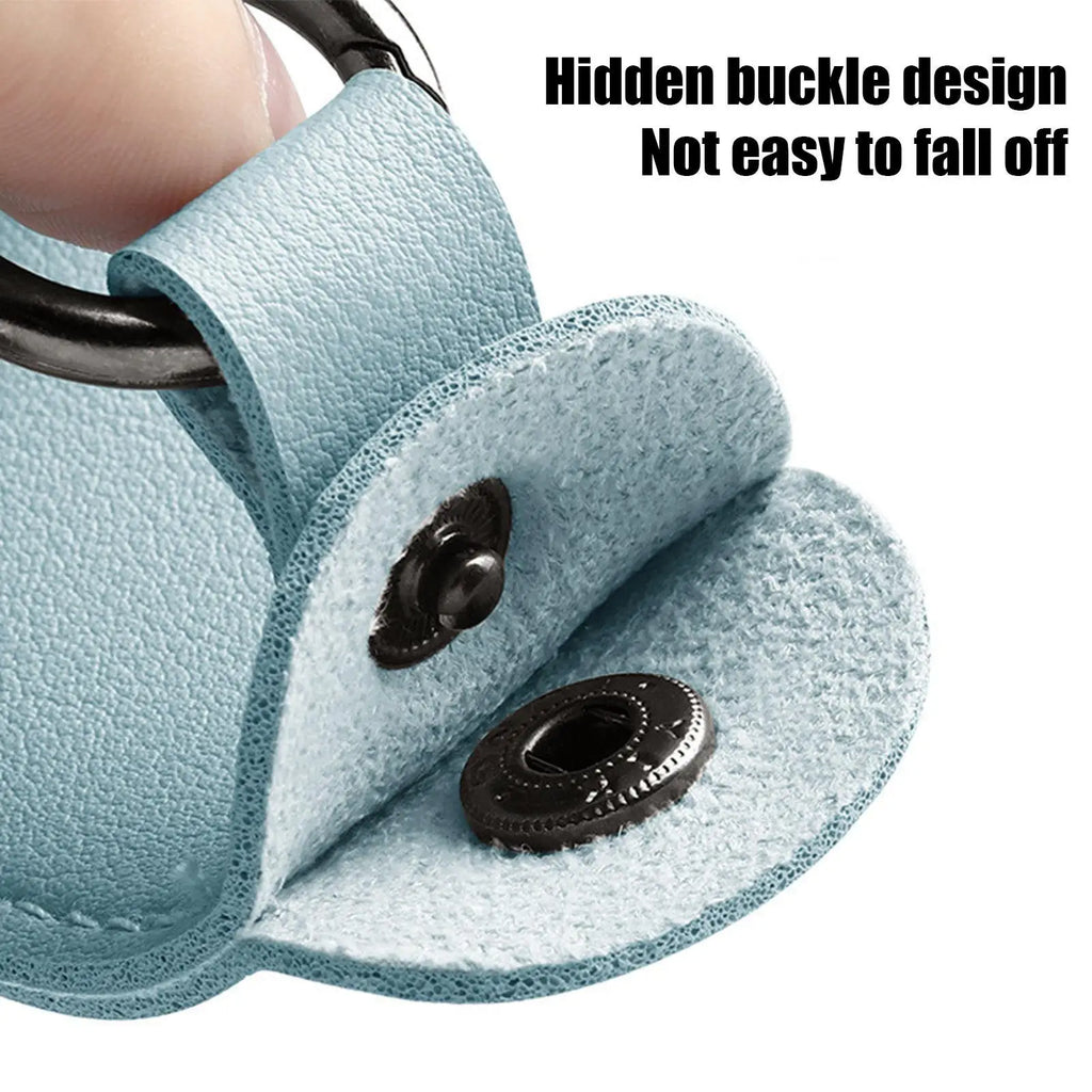 PU Leather U Disk Pouch Protective Cover Anti Lost Flash Drive Case