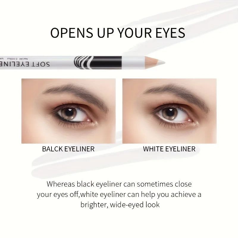 3PCS Waterproof White Eyeliner. Long Lasting, Smooth, Easy Wear. Eyes Brightener. Ideal for Music Festivals Zpaxo