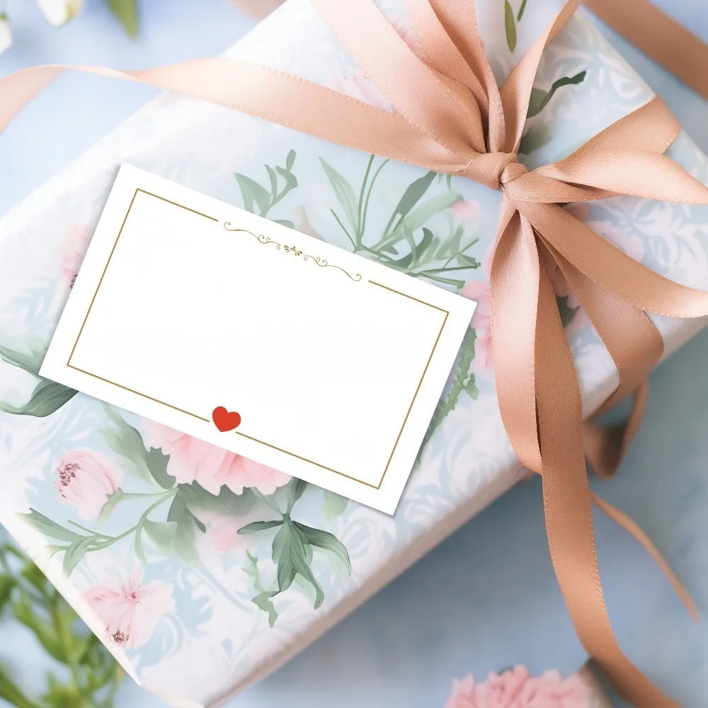 heart-shaped simple blank small cards for weddings,Valentine's Day, birthdays,anniversaries,festivals,gift labels,message card Zpaxo