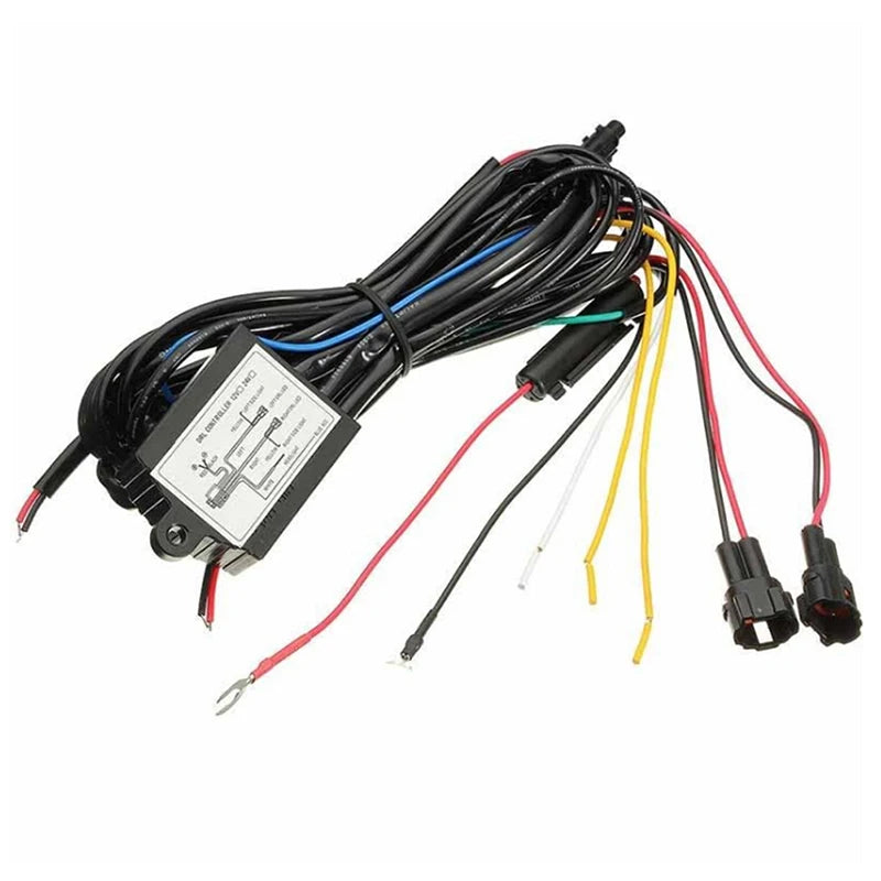 1Pc 12V 30W DRL Control Switch Harness Car DRL Daytime Running Light Dimmer Dimming Relay Control Switch Harness Zpaxo