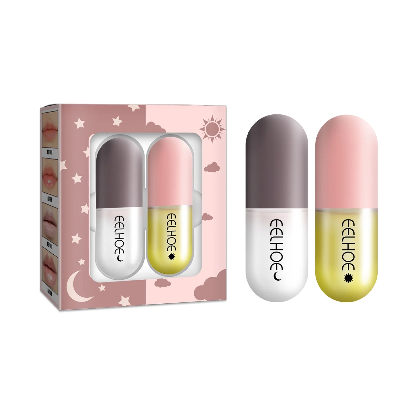 Eelhoe Lip Plumper Balm – Moisturizing, Anti-Crack, Hydrating Lip Plumper Balm Zpaxo 1 Set-2pcs