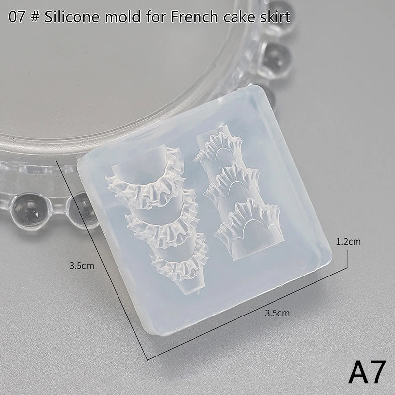 Silicone Flower Butterfly Nail Carving Mold 3D Stamping Plate Nails Zpaxo A7