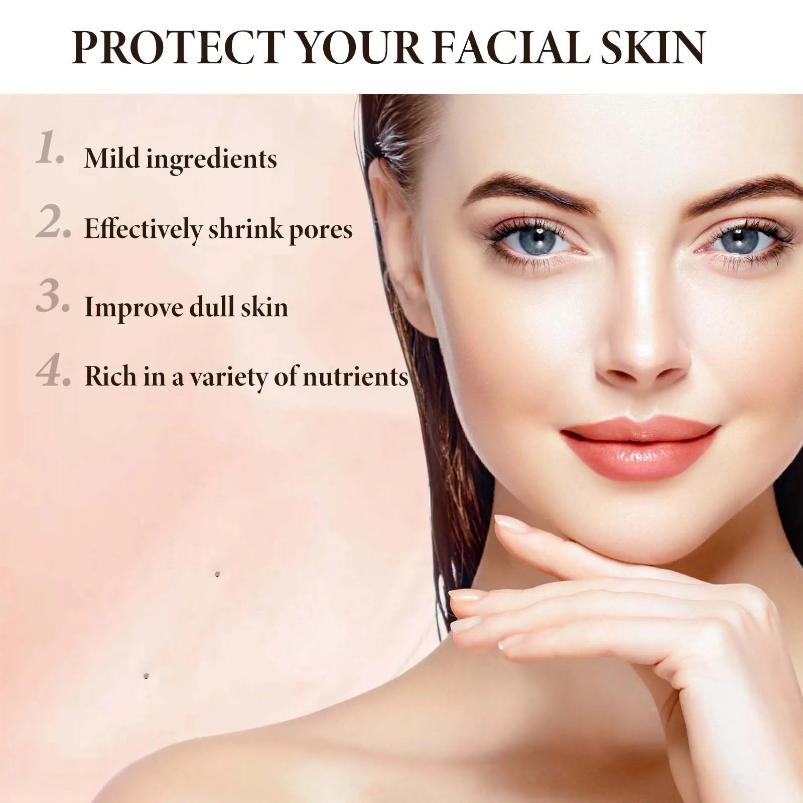 Vitamin C Strawberry Facial Serum – Brighten & Shrink Pores Facial Essence Serum Zpaxo