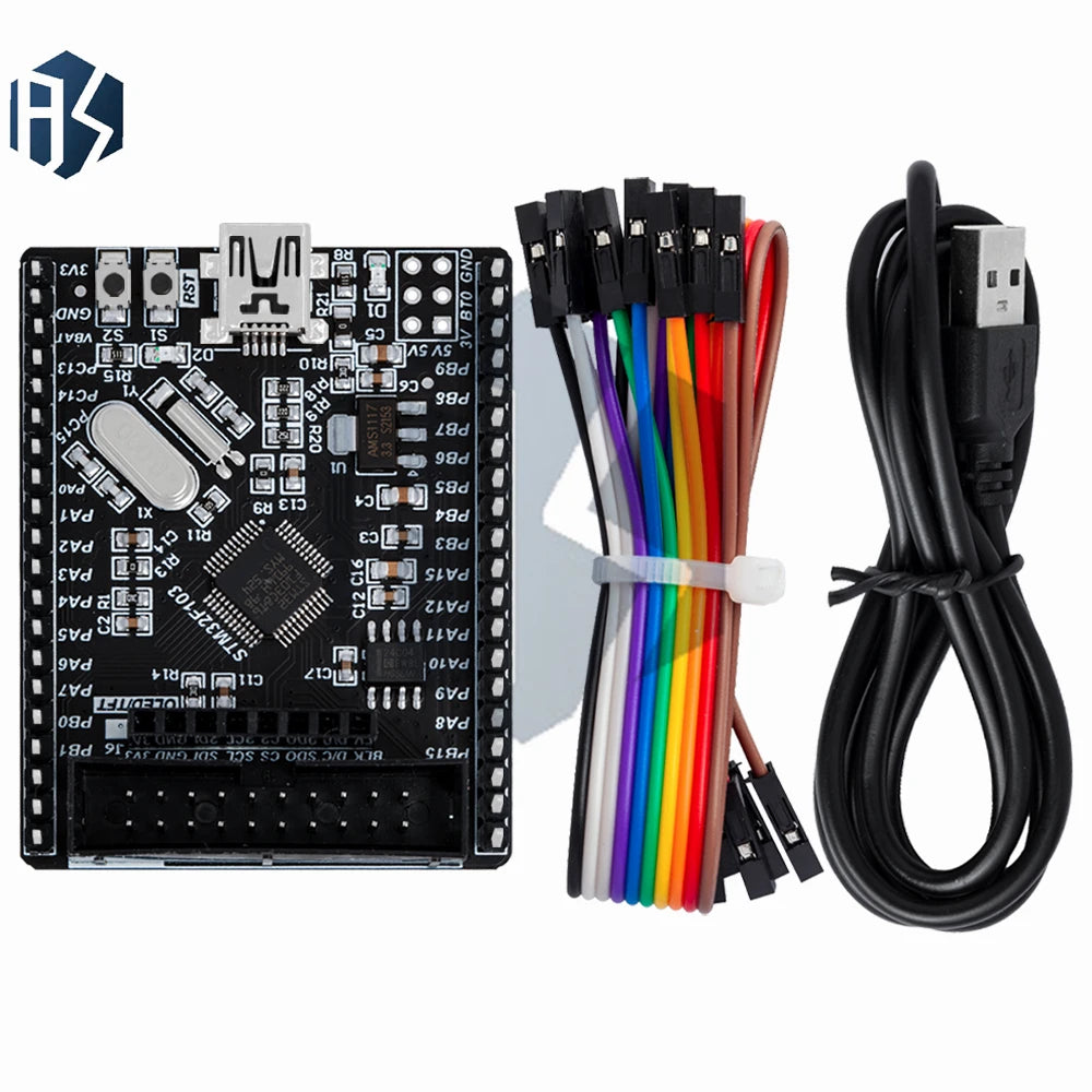 ‌STM32F103C8T6 Cortex-M3 Evaluation Board – 72MHz ARM MCU with 64KB Flash, USB 2.0, CAN & Motor Control PWM | Integrated ST-Link Zpaxo