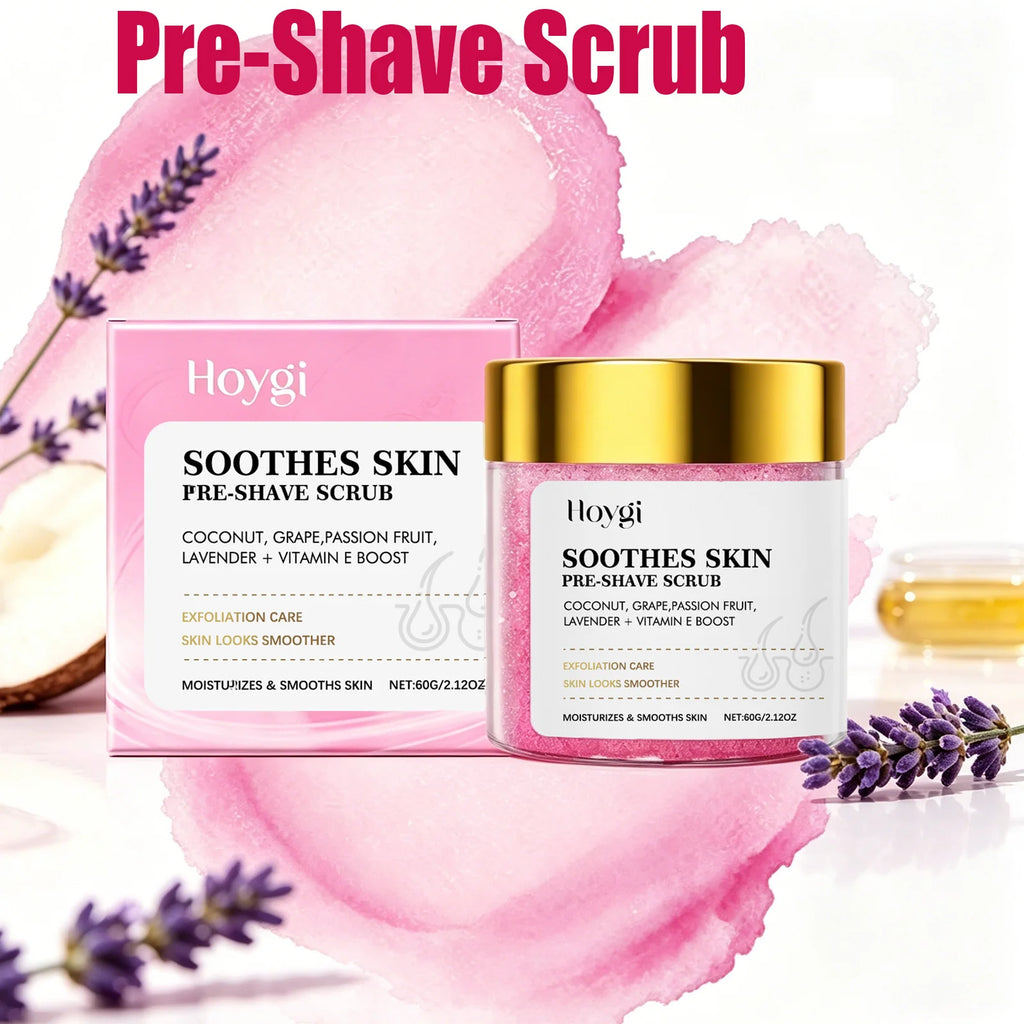 Hoygi Pre-Shave Exfoliating Scrub – Smooth Skin Face & Body Pre-Shave Scrub Zpaxo