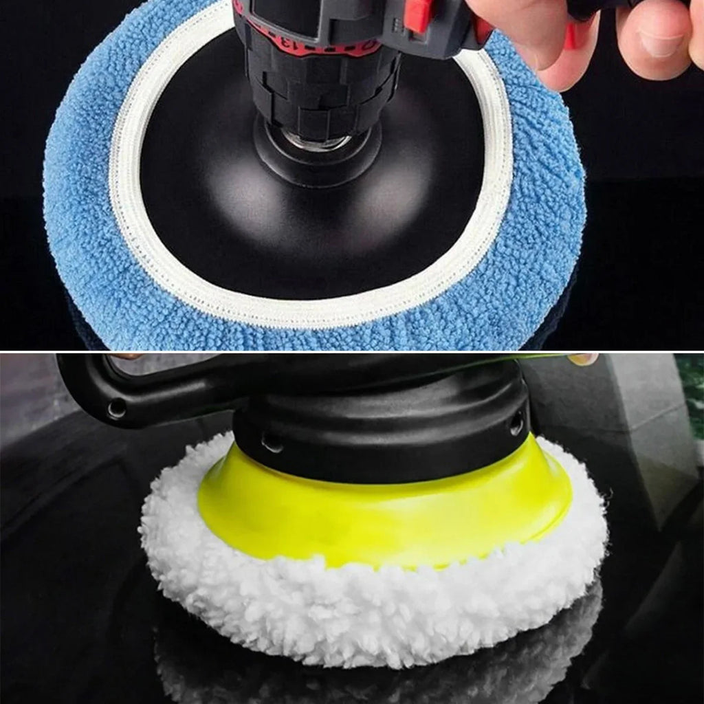 10PCS Polishing Pads Elastic Adjustable Anti-slip Polishing Bonnet Car Wax Cover Kit Buffer Buffing Pad Detail Clean Accessories Zpaxo