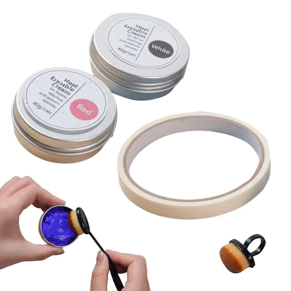 Heat Erasable Marking Cream 3 Colors Fabric Pen Template Embroidery