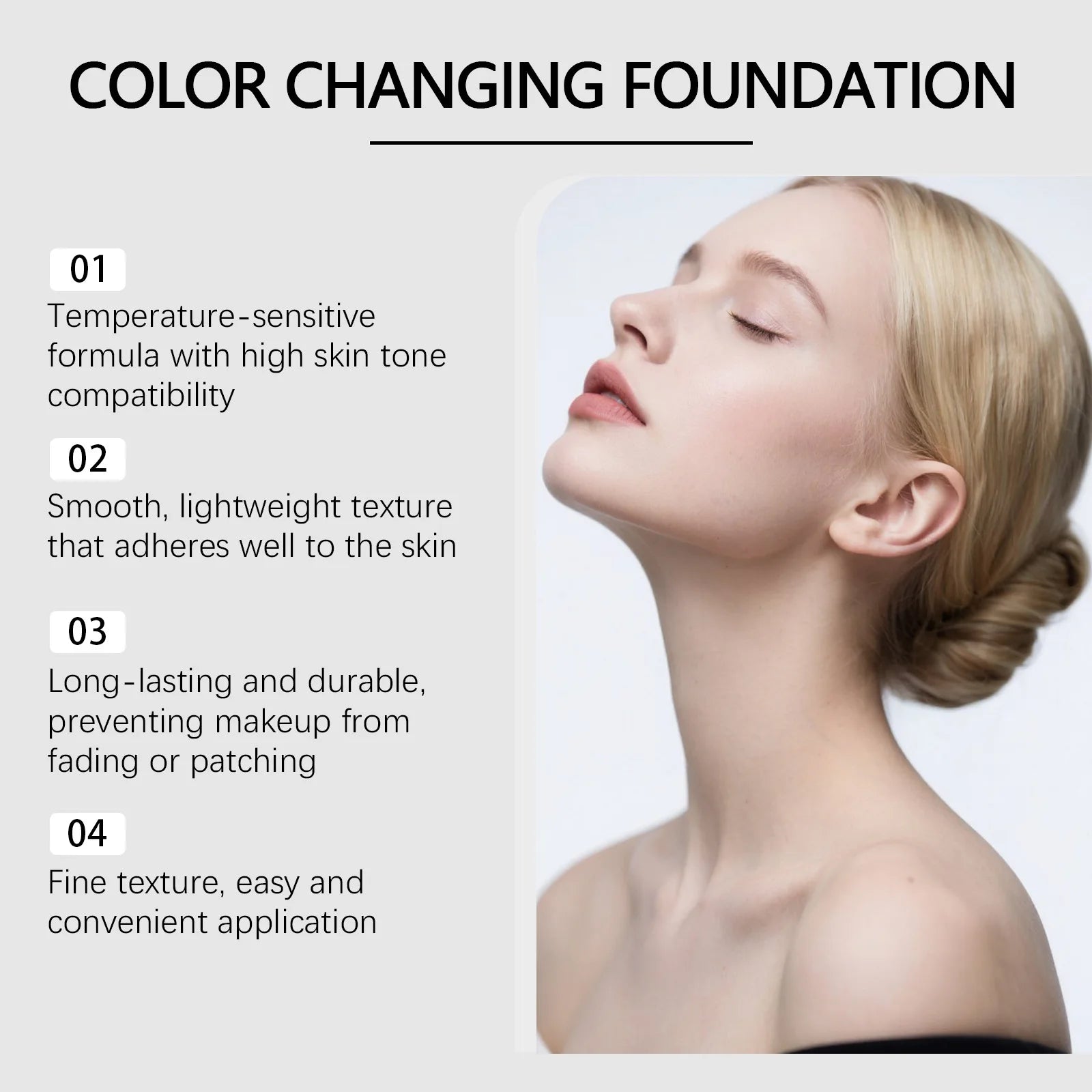Color Changing Foundation Lotion SPF 15 | Hydrating Natural Coverage Foundation Lotion Zpaxo